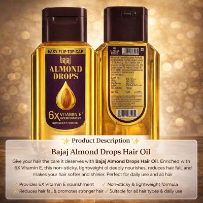 BAJAJ ALMOND DROPS NON STICKY OIL 285ml